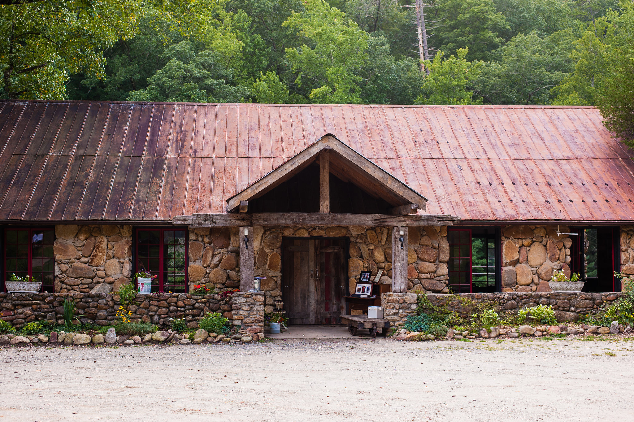 brown mountain beach resort wedding